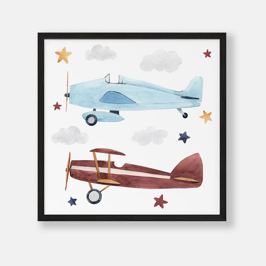 Aquarel Vliegtuig Poster