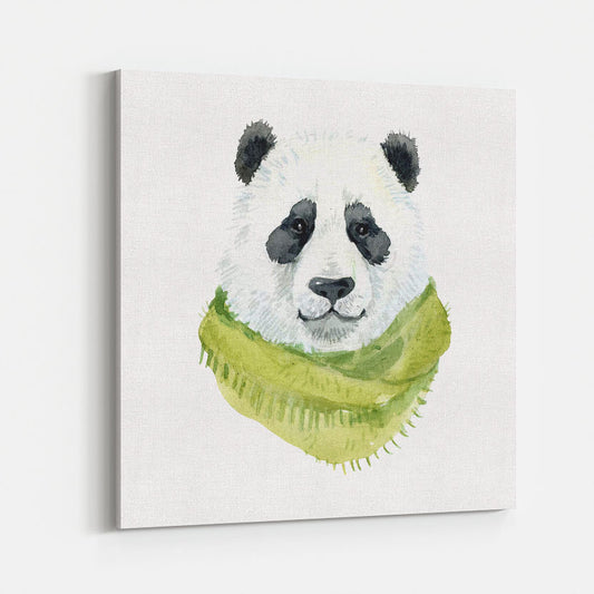 Panda met Sjaal Kinderschilderij