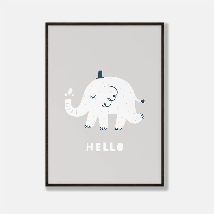 Hello - Olifant Poster
