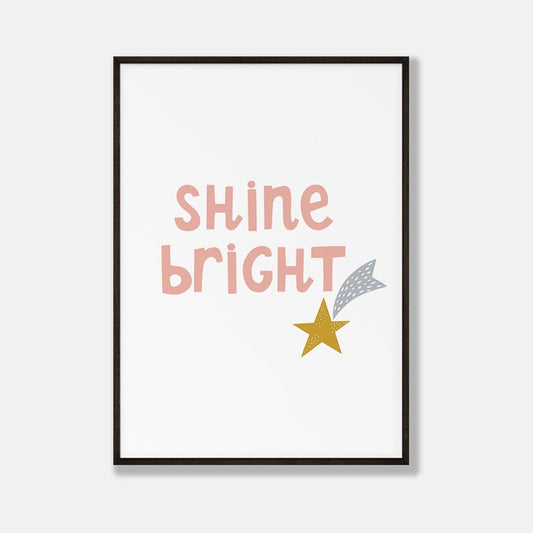 Shine Bright Poster Babykamer