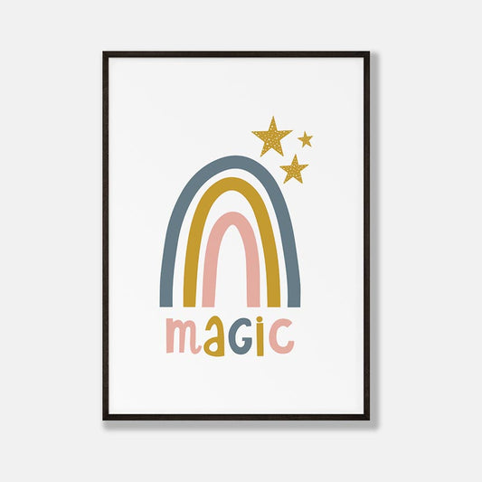 Magic - Regenboog Poster Kinderkamer