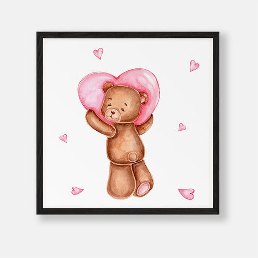 Teddybeer met Hart Poster